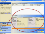 Click on Backup tab