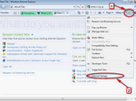 In Internet Explorer click on Tools then Options