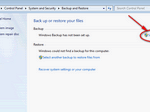 Click on Setup Backup