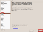 Choose English as language and click Next