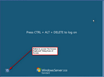You can also use the On Screen Keyboard under Ease of Access to send a ctrl Alt Del from VMWare Console