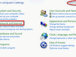 Click on Network and Internet