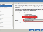 For Guest OS choose Linux OS and Ubuntu 32 bit