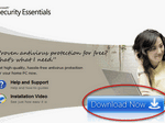 Click on Download Now link for the Microsoft Security Essentials anti virus and anti spyware software