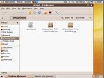 A Virtual CD ROM will be mounted and its contents displayed in File Browser