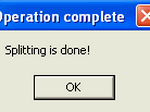 File Splitting is complete
