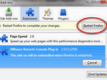 Click Ok and then click on Restart FireFox to restart it