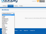 Click on Archives Tab and Choose Your Service to lookup